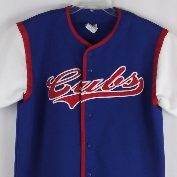 True Fan | Shirts | True Fan Chicago Cubs Blue Jersey Men Size Large | Poshmark